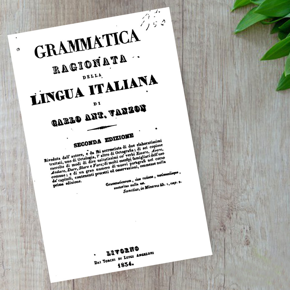 کتاب Grammatica ragionata della lingua italia