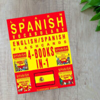 کتاب Learn Spanish Vocabulary English Spanish Flashcards 4 Books in 1