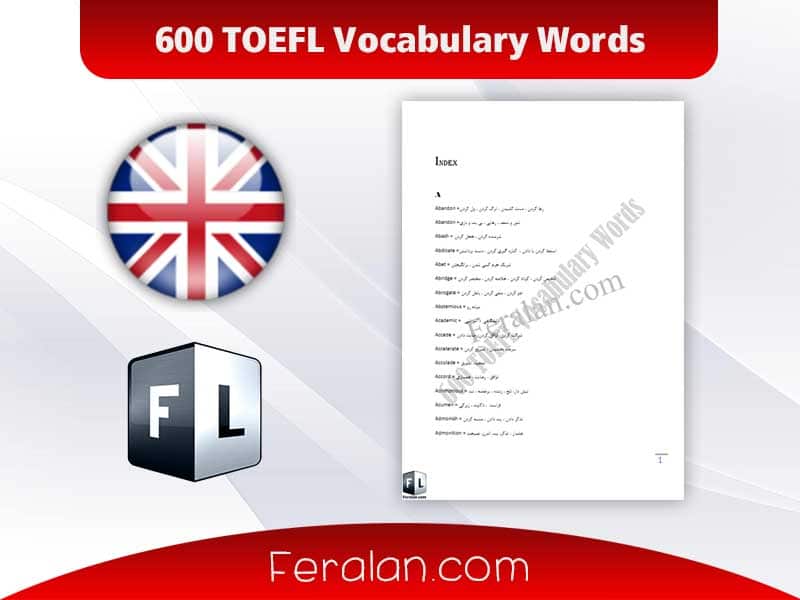 600 TOEFL Vocabulary Words