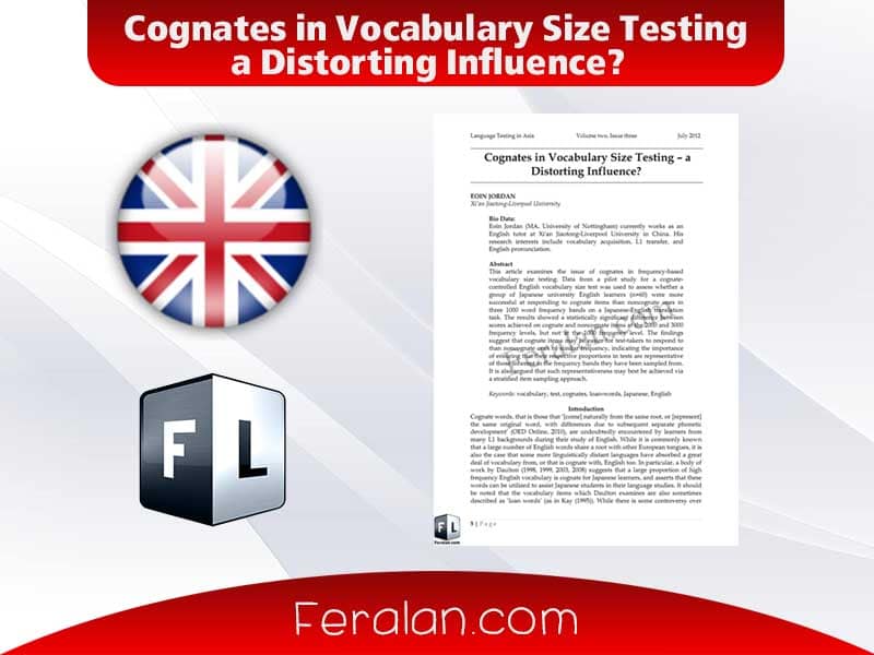 Cognates in Vocabulary Size Testing