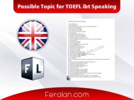 دانلود رایگان کتاب Possible Topic for TOEFL iBT Speaking